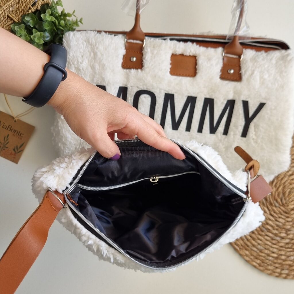 ست 3 تیکه کیف لوازم نوزاد پولیشی mommy bag