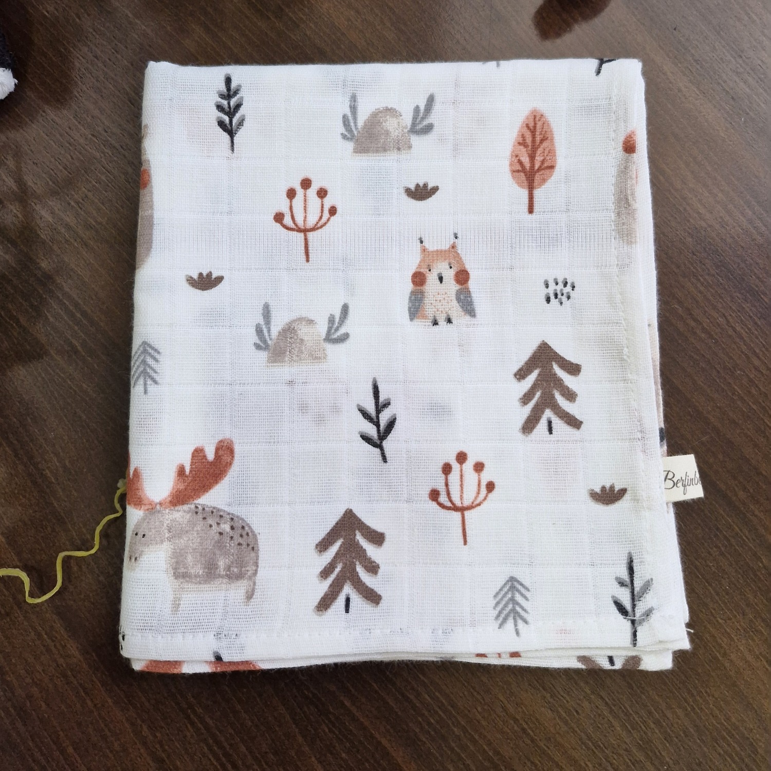 خشک کن نوزادی موسلین طرح حیوانات جنگل Berfin bebe ترک خشک کن نوزادی موسلین طرح حیوانات جنگل Berfin bebe ترک