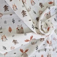 خشک کن نوزادی موسلین طرح حیوانات جنگل Berfin bebe ترک