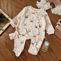 سرهمی و تل دخترانه نوزادی پنککی خرگوشی ترک