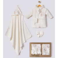 ست حوله 3 تیکه اسپرت طرح تدی ترک جعبه دار