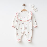 ست سرهمی و تل دخترانه گل ریز یلدایی ترک